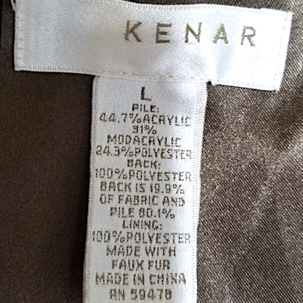 Kenar Women’s Brown Faux Fur Vest - Picture 15 of 16